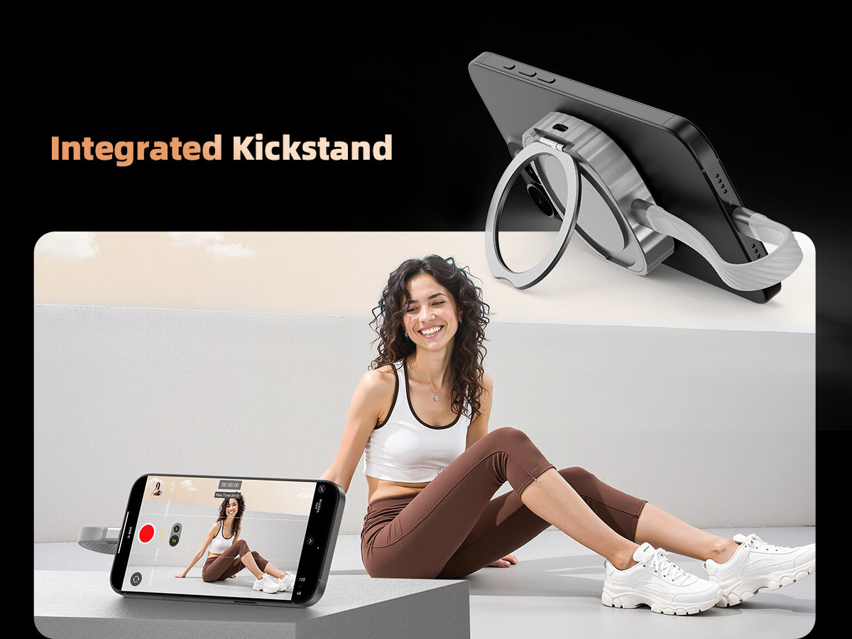 Versatile SSD Enclosure featuring an Integrated Multi-angle Kickstand for Hands-free Viewing and Shooting