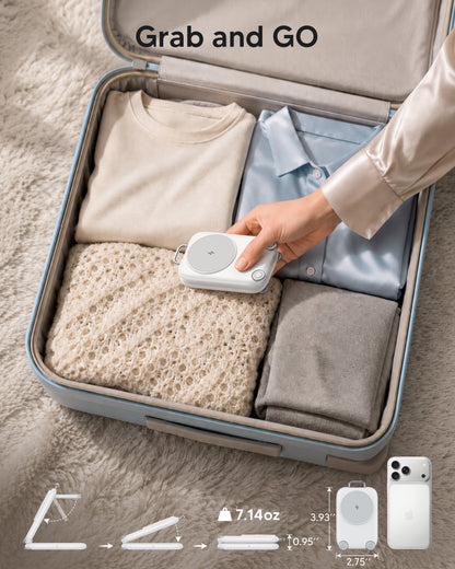 Mukiya Suitcase 3-in-1 Foldable Magnetic Wireless Charger | Travel Charging Station